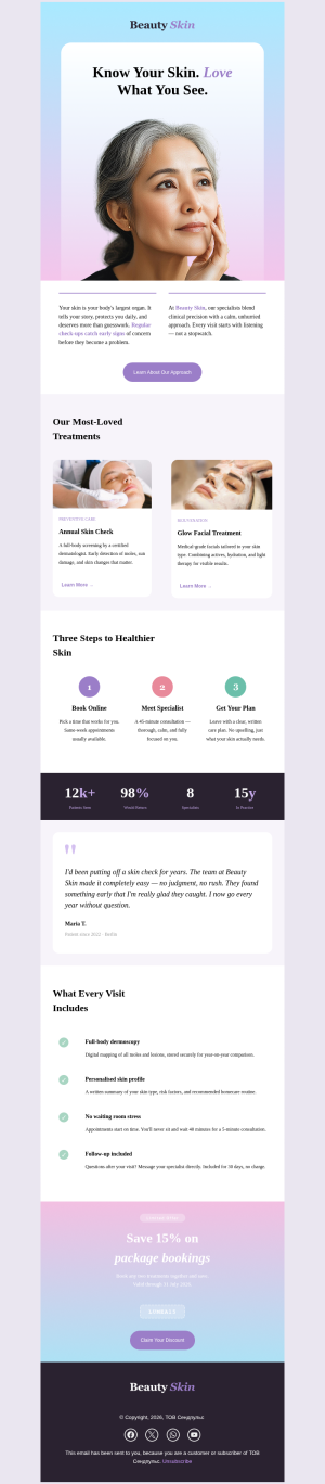 Business free email template