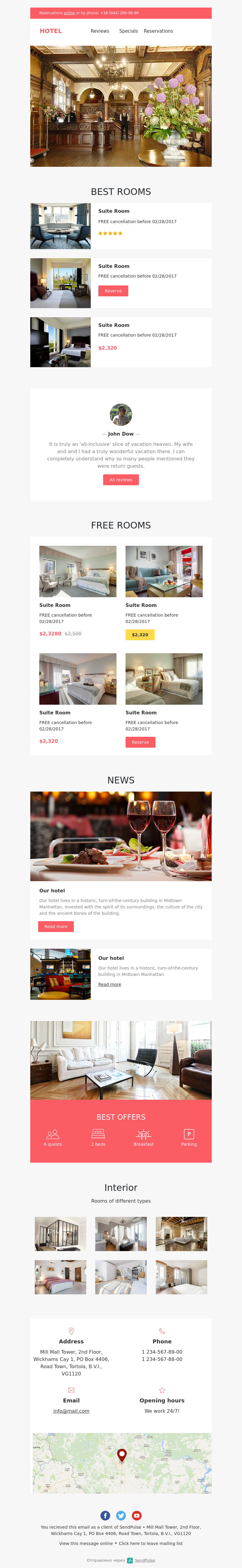 Business free email template
