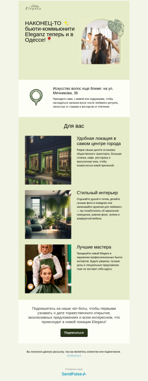 Ecommerce бесплатный email-шаблон