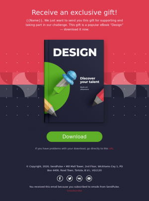 Business free email template