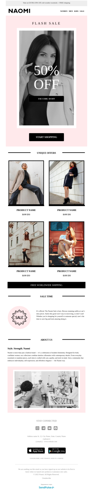 Business free email template