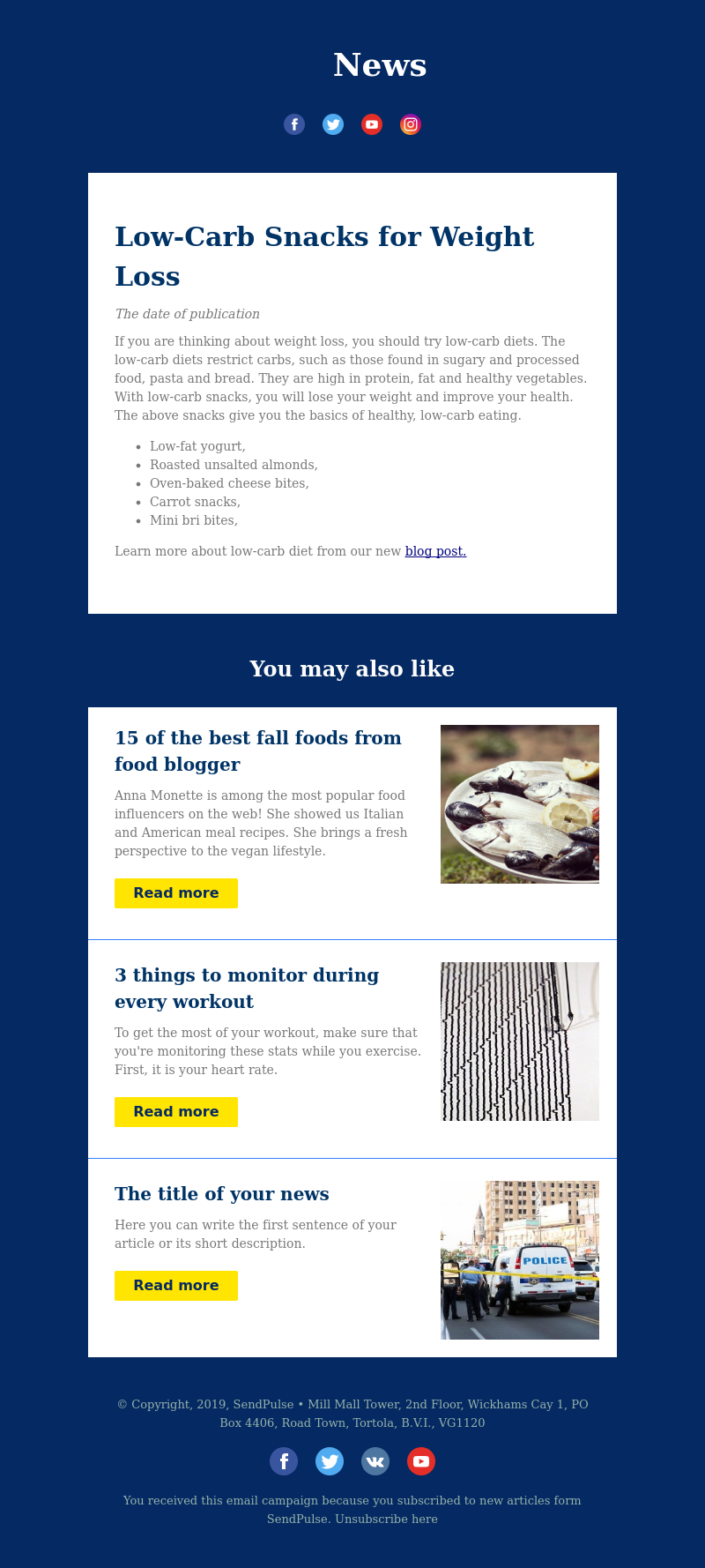 Other free email template