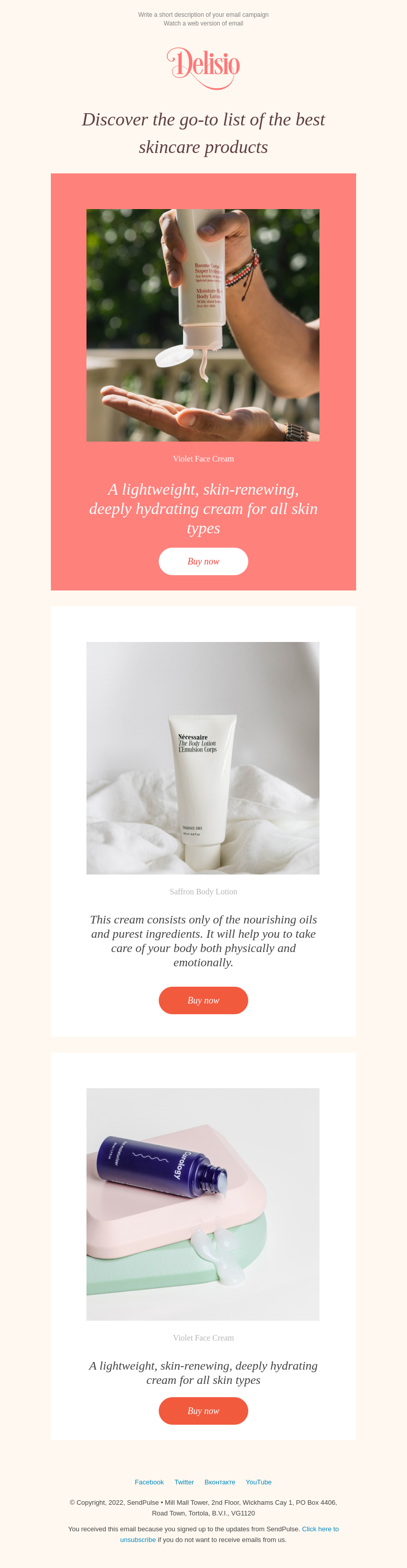 Ecommerce free email template