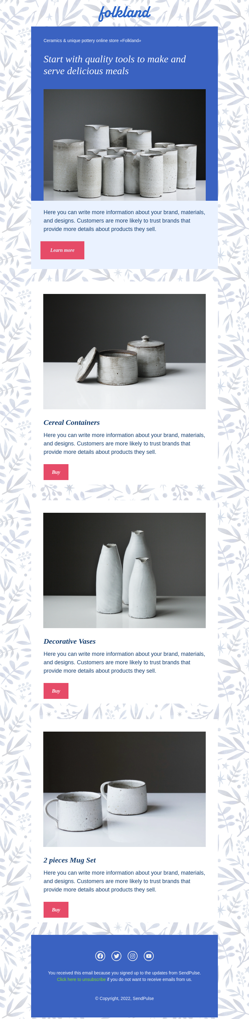 Education free email template