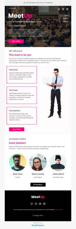 Education free email template