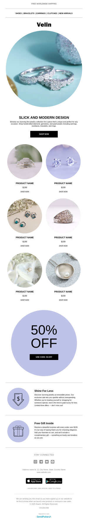 Business free email template