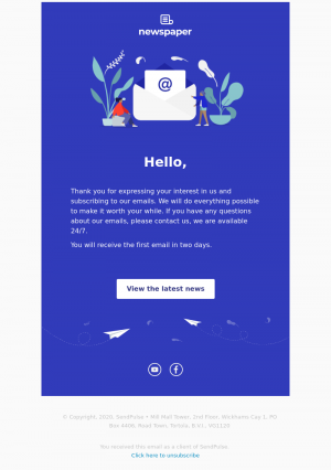 Other free email template